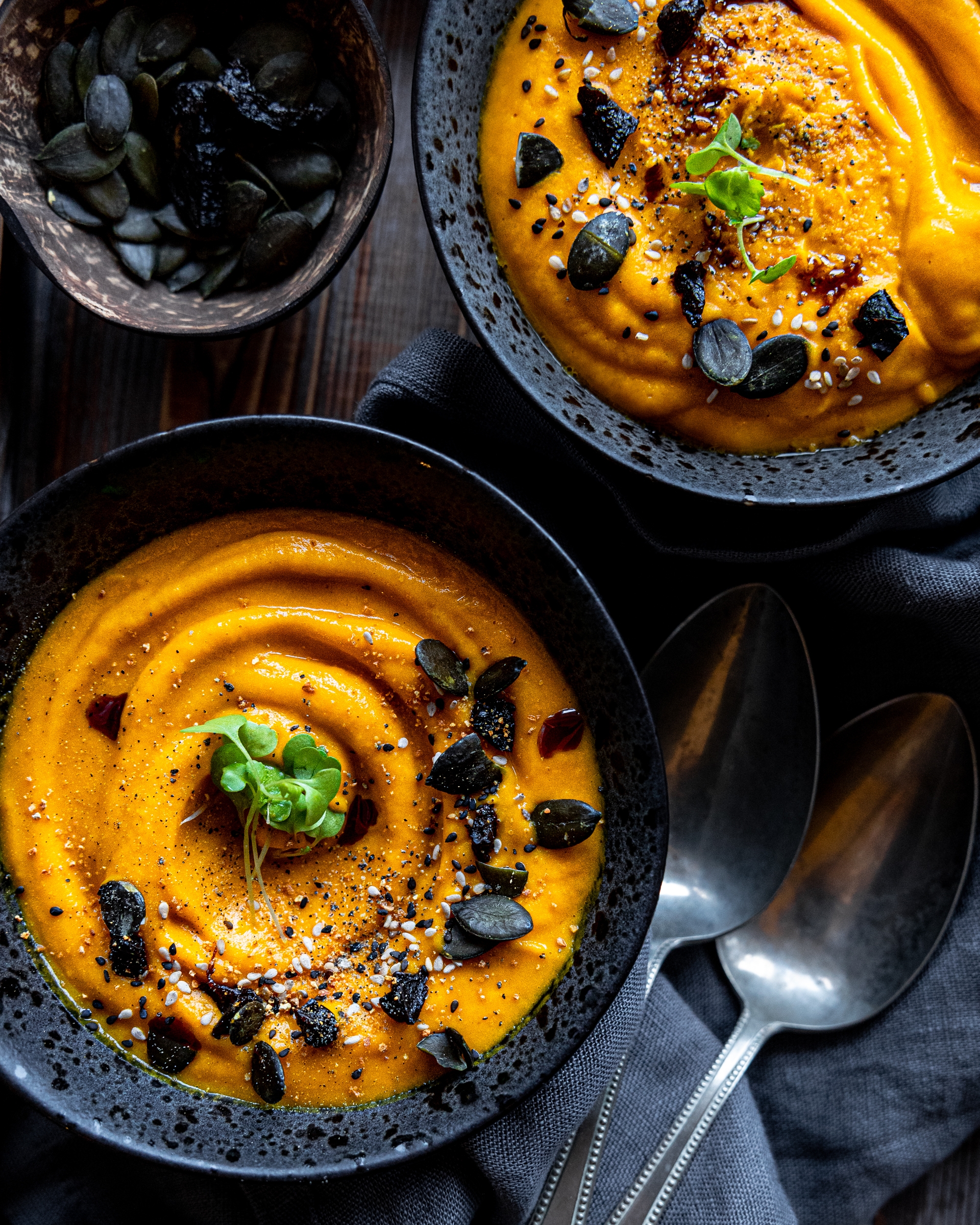 34 roasted pumpkin soup