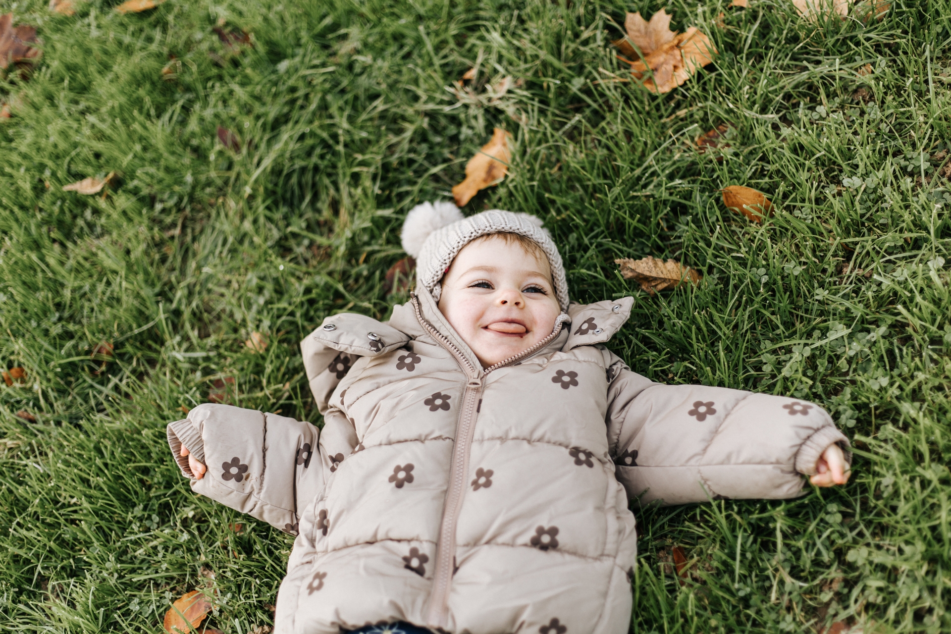 girl lying grass