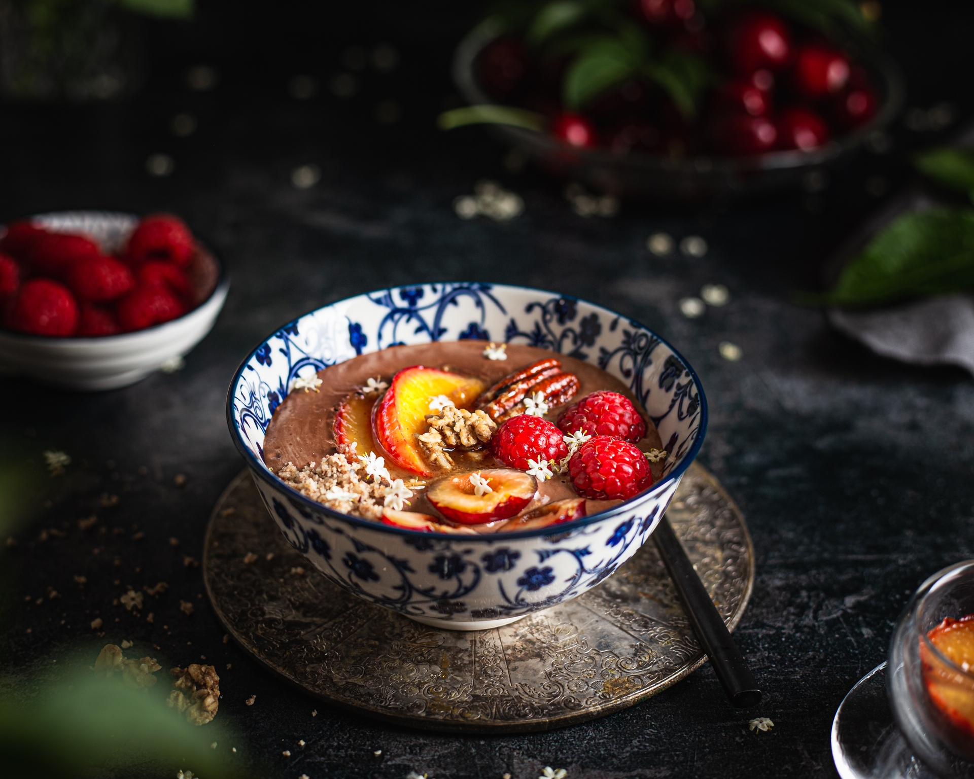 08b chocolate oat pudding with fruits-8